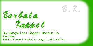 borbala kappel business card